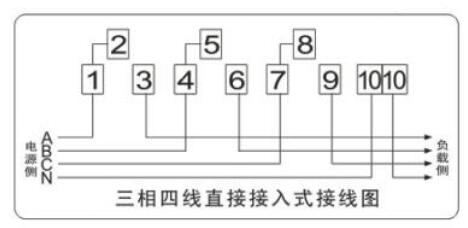 三相四線(xiàn)電表接線(xiàn)圖片